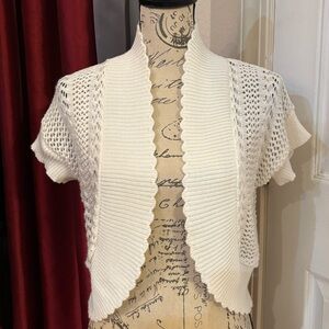 Vintage Robbie Bee Short Sleeve Shrug Cardigan